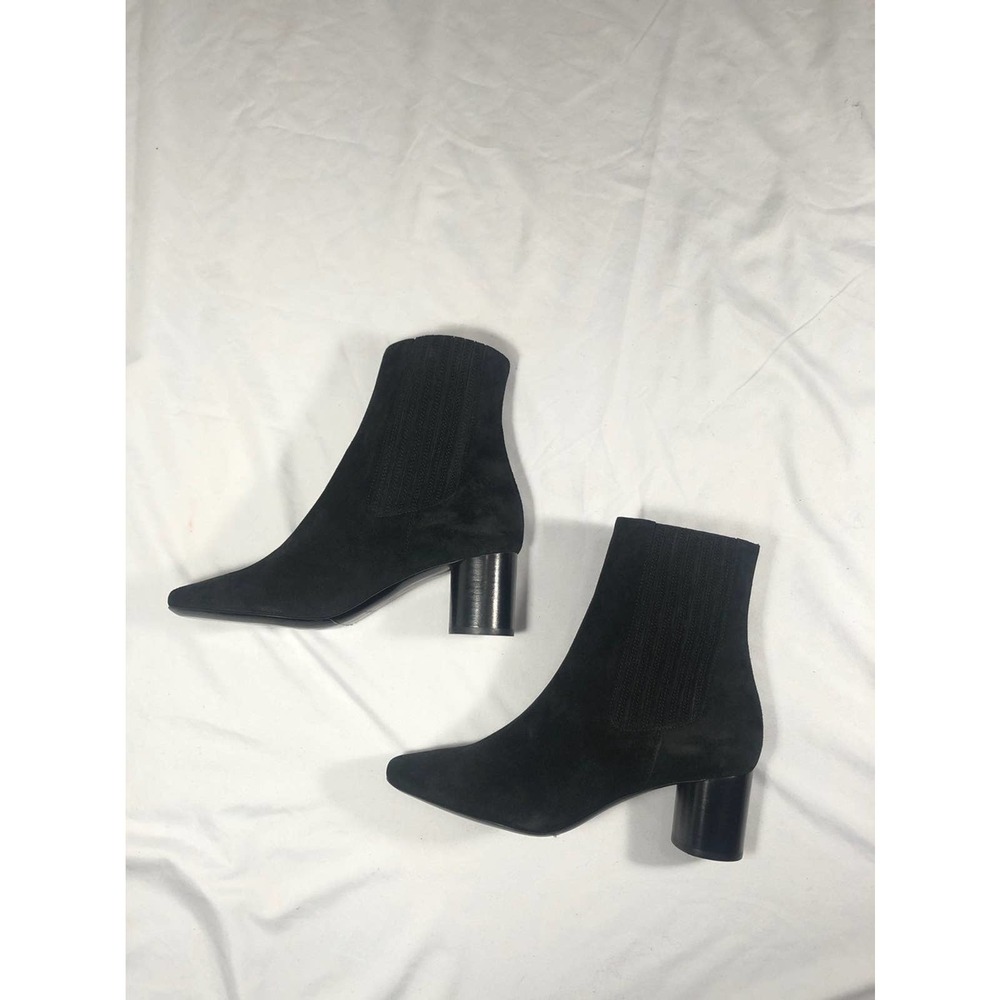 Sandro luca black suede boots